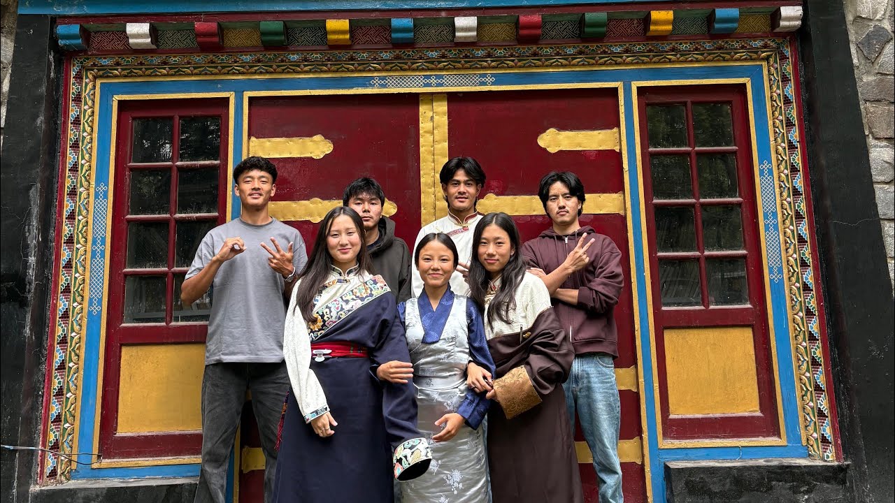 Празднование Дня святого Валентина в тибетском хостеле #tibetanvlogger #tibetan #tibet #viral