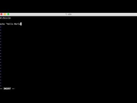 "Hello World" in Bash (sh)
