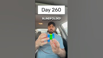 Day 260 of solving the Rubik’s cube blindfolded every single day until I break the National Record.