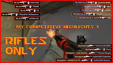 CS:GO Rifle ACE MONTAGE - My Competitive Highlights 3 (GN3 to MG1)