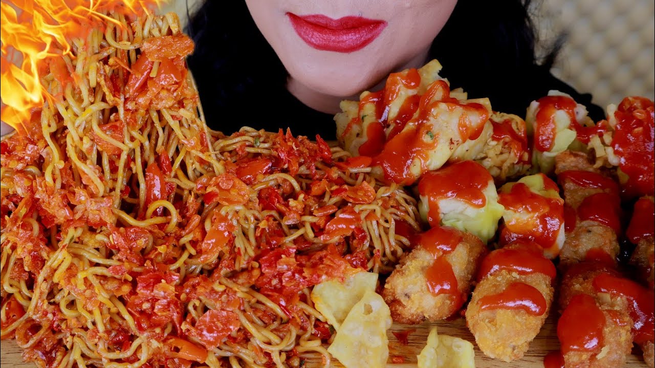 ASMR MIE GACOAN LEVEL 8 EXTRA CABE FULl TOPPING  | ASMR MUKBANG INDONESIA