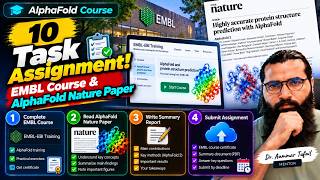 Details 10: Task Assignment! EMBL Course & AlphaFold Nature Paper 🧬 | AlphaFold Course (Urdu/Hindi) Guide