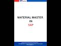 Material Master in SAP – Backbone of Every Business Process #sapcareer