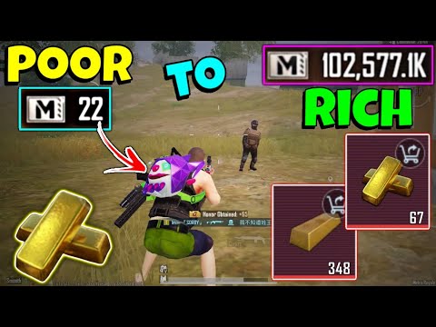 Metro Royale Zero to Hero Day-1 get Rich fast | PUBG METRO ROYALE