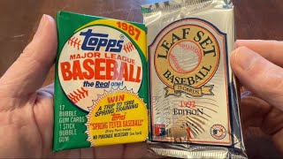 ICONIC CARDS! A NOTABLE NON-ERROR! Opening 1987 Topps & 1992 Leaf #baseballcards #rippingwax
