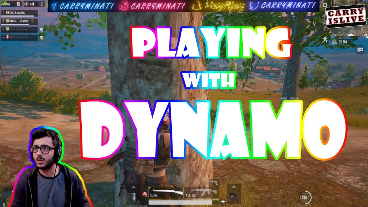 Playing With Dynamo Carryminati Pubg Mobile Highlights Youtube - playing with dynamo carryminati pubg mobile highlights
