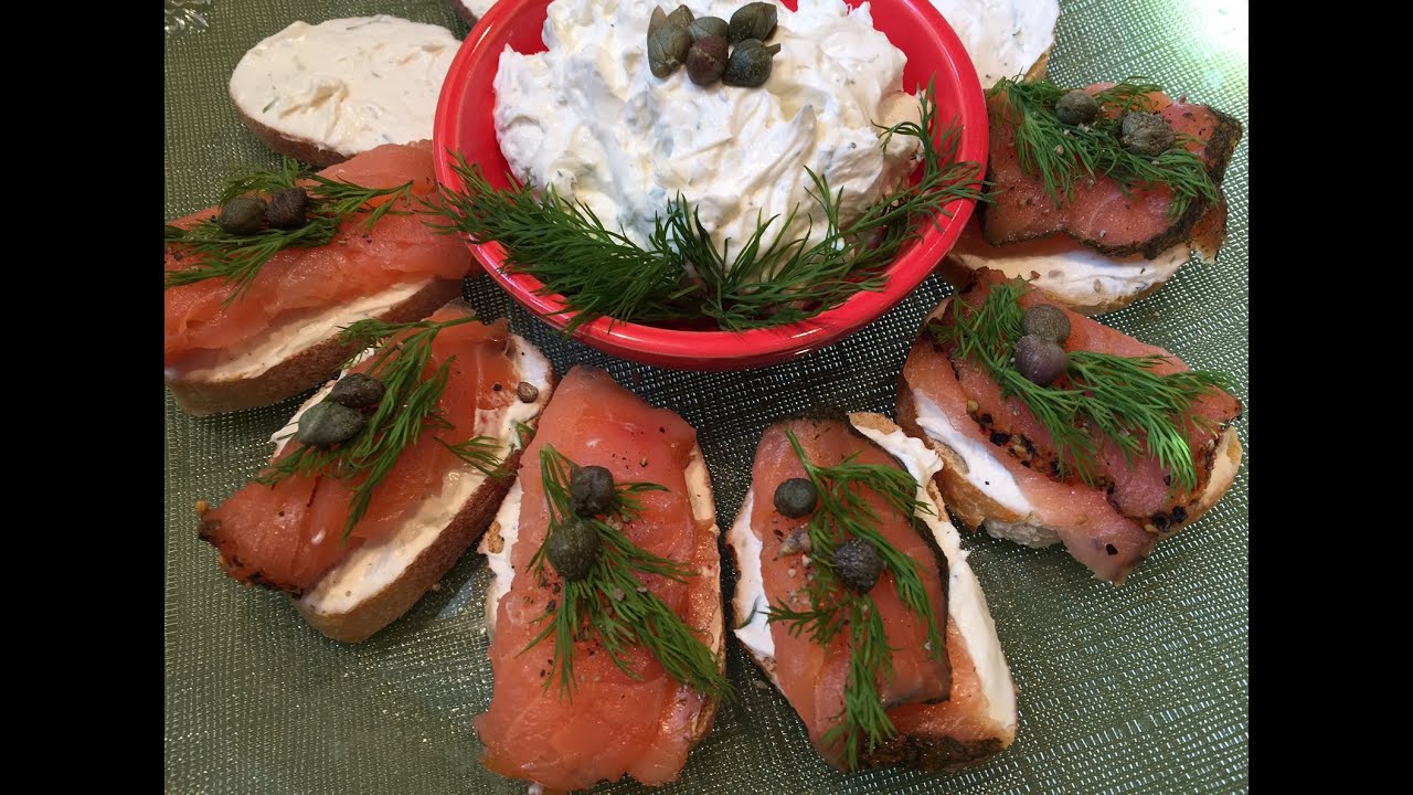 EASY to make Cream Cheese Dip for Smoked Salmon Appetizer