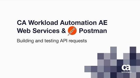 CA Workload Automation AE: Web Services
