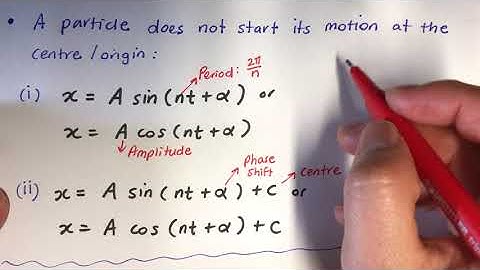 Ext2) Mechanics: 2. Simple Harmonic Motion (SHM)