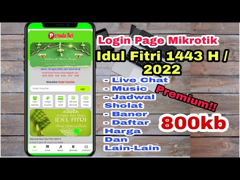 Login Page Mikrotik Idul Fitri 1443 / 2022 Premium