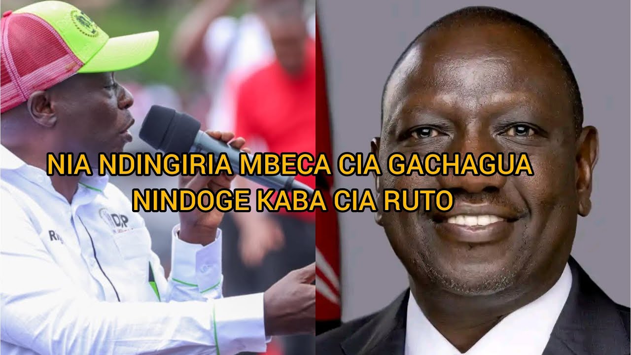 NIA NDINGIRIA MBECA CIA GACHAGUA NINDOGE KABA CIA RUTO // MC_MACHAINI TV //