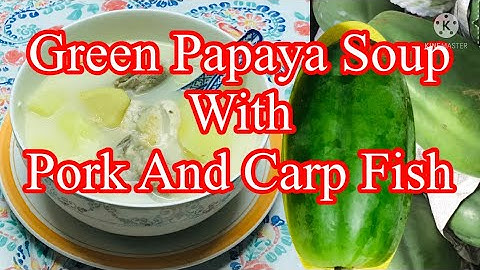 Green Papaya With Pork And Carp Fish Soup
