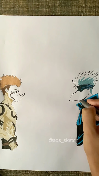 Sukuna Vs Gojo Drawing🔥
