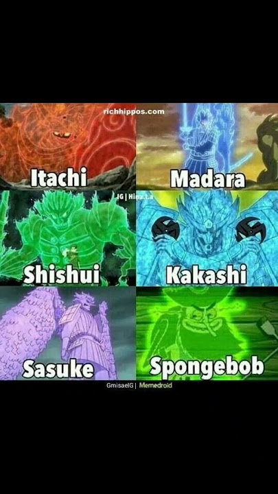 spongebob is also an uchiha 😵‍💫#naruto #anime #youtubeshorts #itachi #sasuke #narutofans