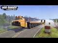 Spintires MudRunner MAZ 7907 World&#39;s Longest Truck Driving Through The Flood