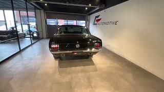 1965 Ford Mustang revving custom exhaust system