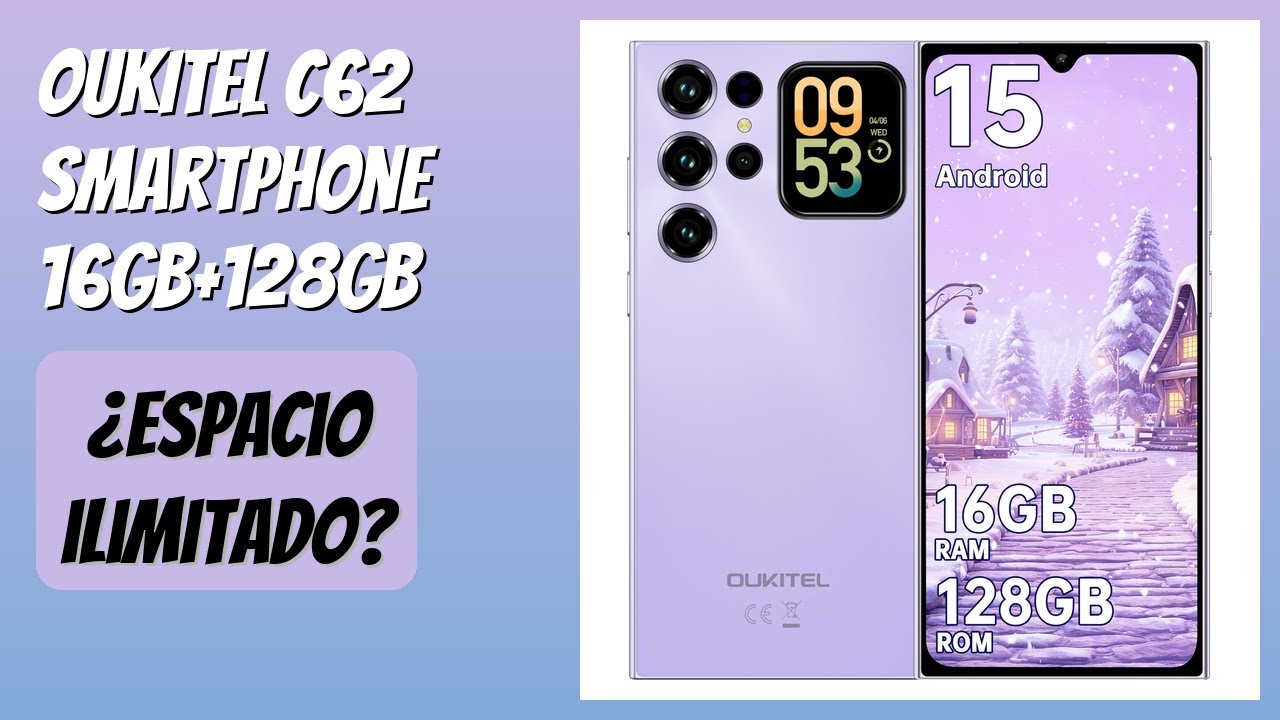 RESEÑA (2026) : OUKITEL C62 Smartphone 16GB+128GB. DETALLES - YouTube
