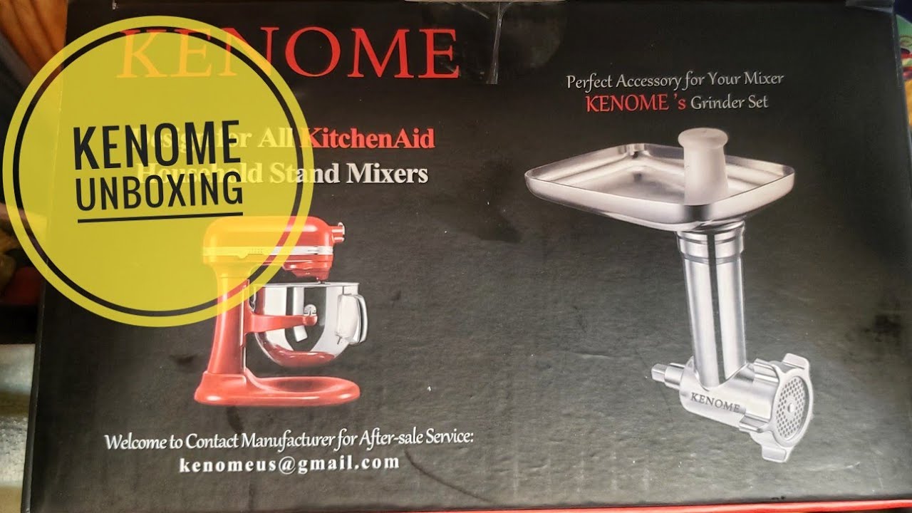 KENOME Mixer Meat Grinder Food Grinder attachmentunboxing