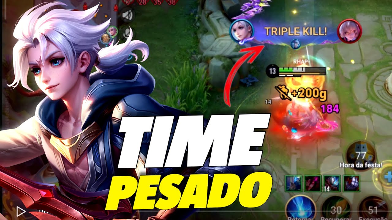 QUE TIME HORROROSO PARECE PIADA KKKK (ALLAIN) Honor of kings 