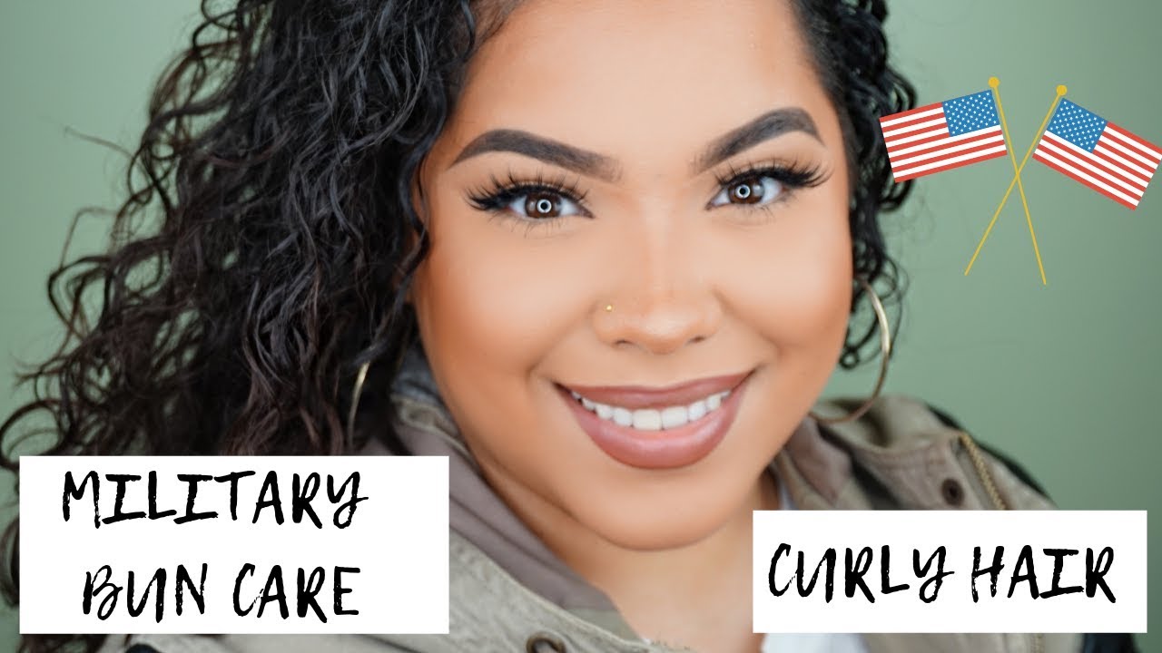 Military Bun Care Curly Hair Advise From A Hairstylist