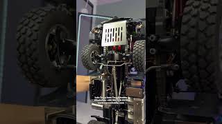 The differential lock mechanism on the chassis of the hydraulic Lesu 3-way dumper in 1/14 scale #rc