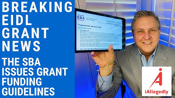 Breaking EIDL Grant News. The SBA issues new funding guidelines