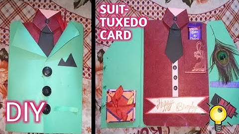 How to make Suit- tuxedo card#Diy card for your Father,Brother OR your love♥️once​!!!