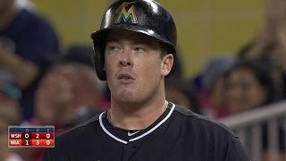 WSH@MIA: Bour singles to put Marlins ahead in the 1st