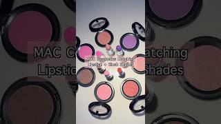MAC Cosmetics Matching Lipstick & Blush Shades! #maccosmetics #makeup #blush #swatches #lipstick