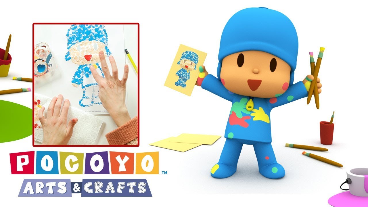 Pitando desenho do Pocoyo e 3 Palavrinhas Com JOGO dos 7 erros