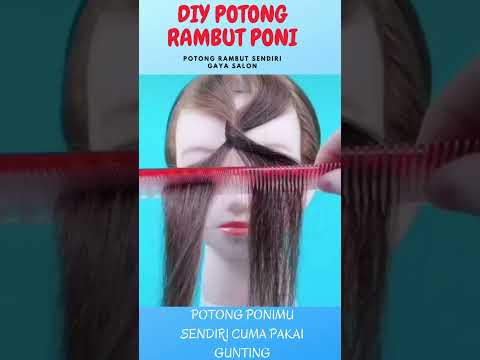 Video: 3 Cara Memotong Poni Wig