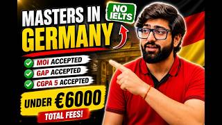 Germany Masters Under €6,000! Without IELTS & Gap Accepted