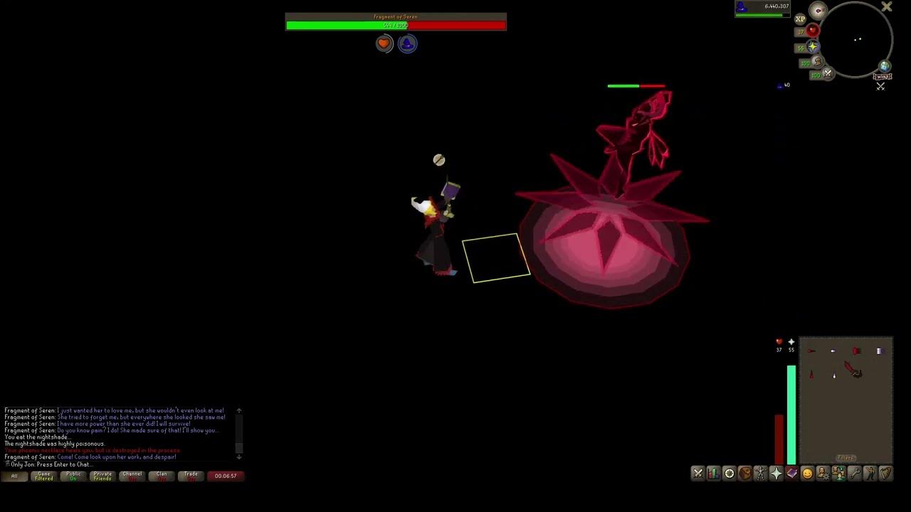 OSRS Seren Fight with low budget gear, Phoenix necklaces and Nightshade YouTube