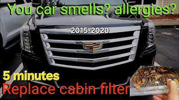 How to Replace Cabin Air Filter on Cadillac Escalade 2015-2020