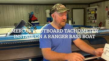 Mercury buitenboordmotor toerenteller installatie/bassboot restauratie