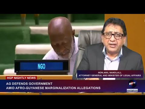 AG DEFENDS GOVERNMENT AMID AFRO GUYANESE…MARGINALIZATION ALLEGATIONS