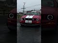 mutang in da rain #mustang #musclecar #rain #jesus #cross #asmr