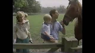 Princess Diana Cuddling Her Pet Rabbit Together With The Wales Family In Highgrove