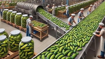 Cucumber Pickles Mega Factory | How Farmers Harvest Millions of Tons of Cucumbers to Make Pickles