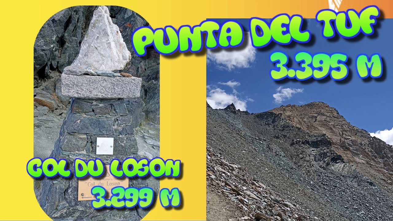 Escursione al Col du Loson e Punta del Tuf da Eaux Rousses in Valsavarenche.