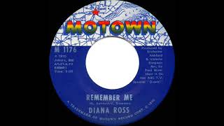 1971 HITS ARCHIVE: Remember Me - Diana Ross (mono 45)