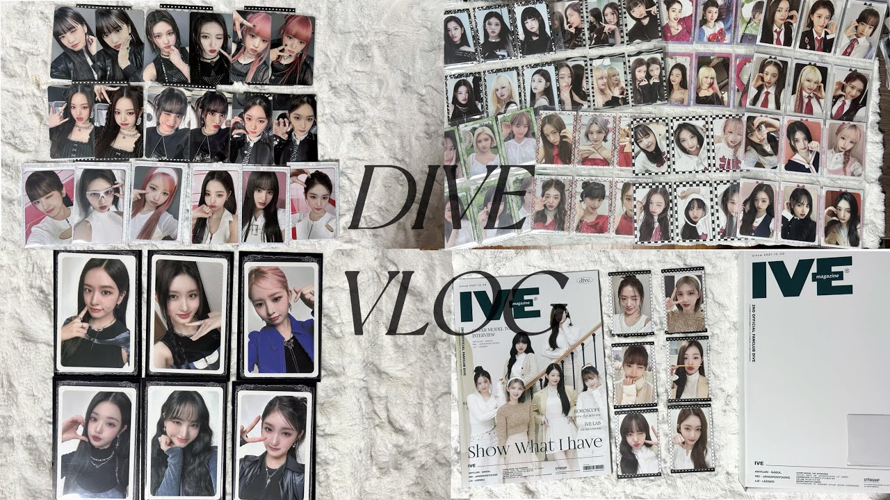 [다이브로그]💞드디어 바인더 소개영상💞 | 일본 wave 앨범깡 | 아이브 펩시 | 다이브 2기 키트 | 준등기깡 | 택배깡 | 반택깡 | 포장영상