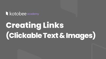 Creating Links (Clickable Text and Images) | Kotobee Academy