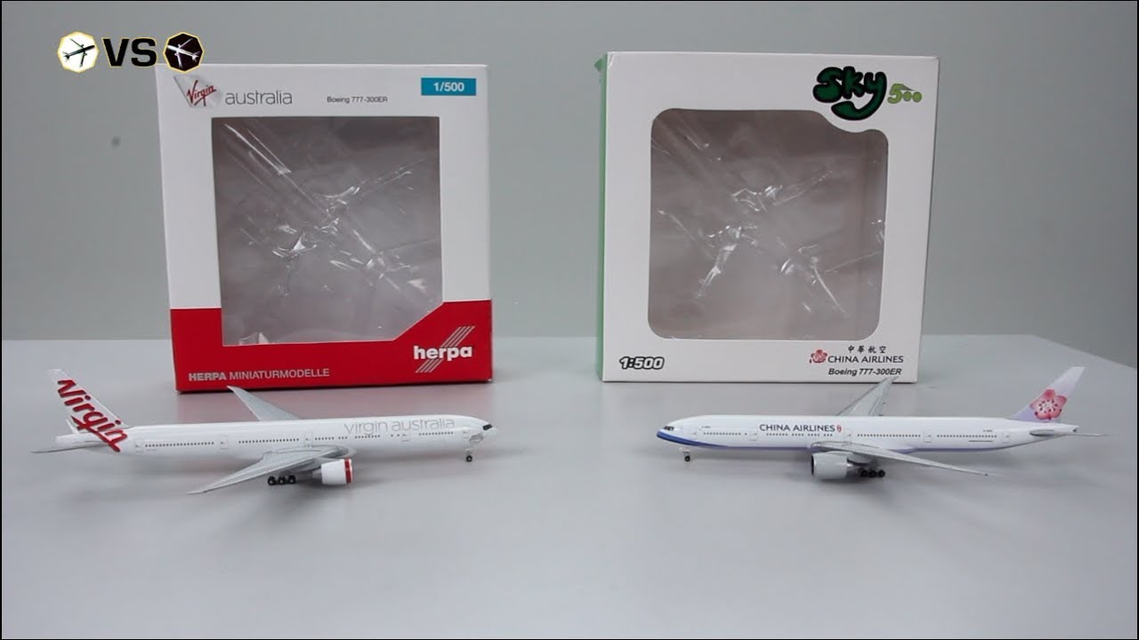 VERSUS #6 Herpa Wings Virgin Australia Boeing 777-300ER vs Sky500