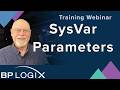 Training Webinar - System Variable Parameters