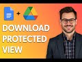 How To Download Protected View Only Google Doc Files From Google Drive [2025 Guide]