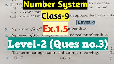 R D Sharma class 9 number system Ex 1.5(Level-2) solution