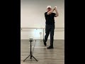 The GolfSaber - backswing and follow through - down the target line view