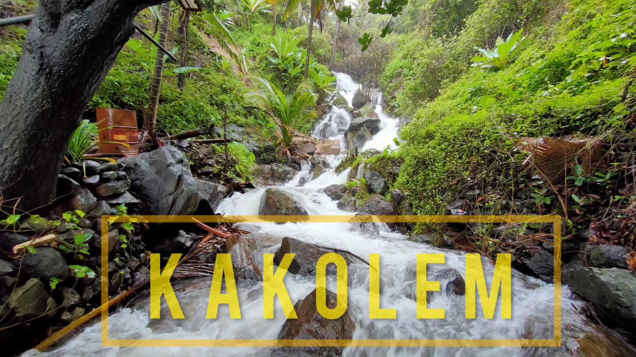 Waterfall by the beach in Goa / KAKOLEM / COLA BEACH / Hidden waterfall ...