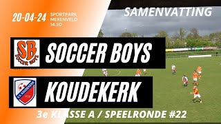 240420 SOCCER BOYS   KOUDEKERK